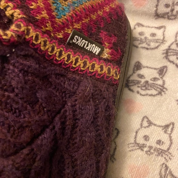 Muk Luks Purple Slippers - Picture 2 of 5